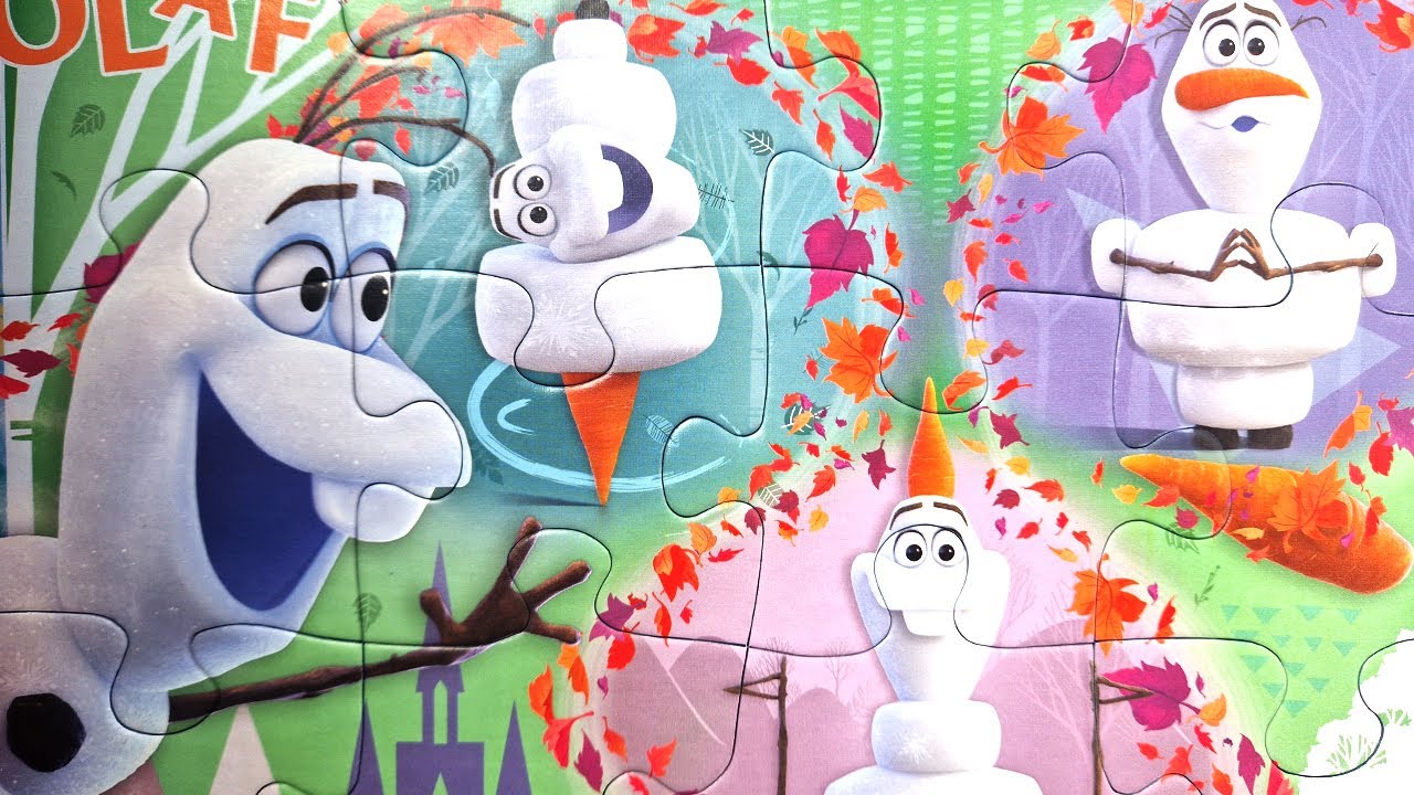 Disneys FROZEN ❄️ Olaf Puzzle for Kids ❄️ Snowman