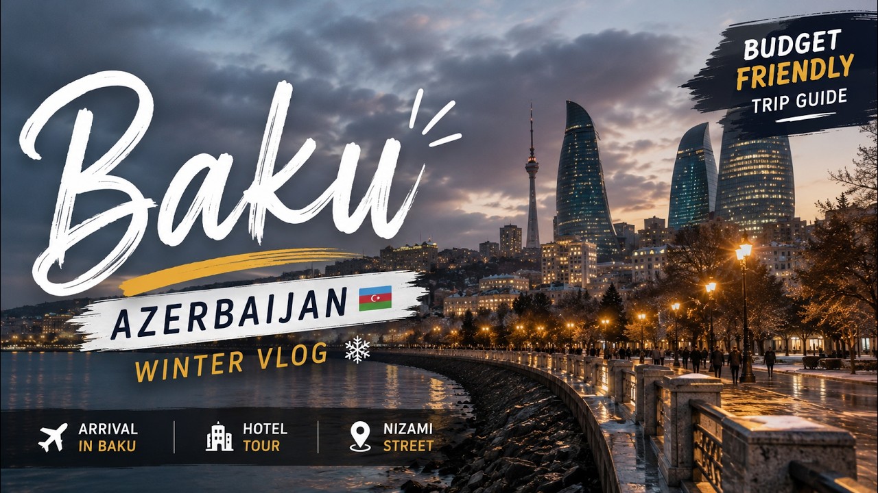 Our First Trip to Baku, Azerbaijan 🇦🇿 | Winter Travel on a Budget | Baku Vlog Ep. 1