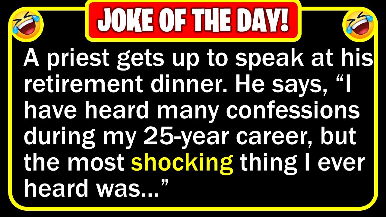 🤣 BEST JOKE OF THE DAY! - A priest was being honored at his retirement dinner... | Funny Daily Jokes
