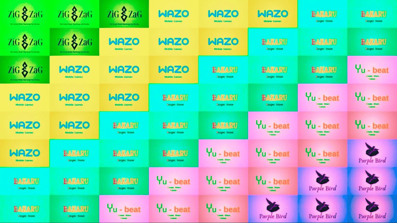 New Logos in Motion | 5 Fictional Brands with Color Variations (Multi-screen Ending)