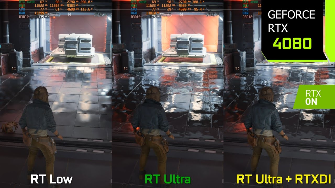 Star Wars Outlaws Ray Tracing + RTXDI On vs Off - Graphics/Performance Comparison | RTX 4080