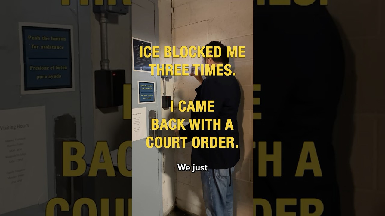 ICE blocked me three times