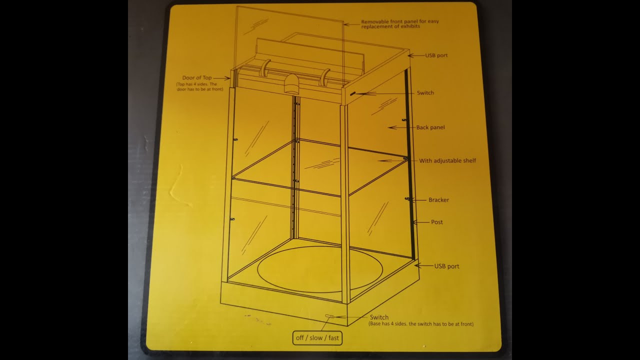 Unboxing Triple 9 LED I Case with Rotary Table and Adjustable Shelf
