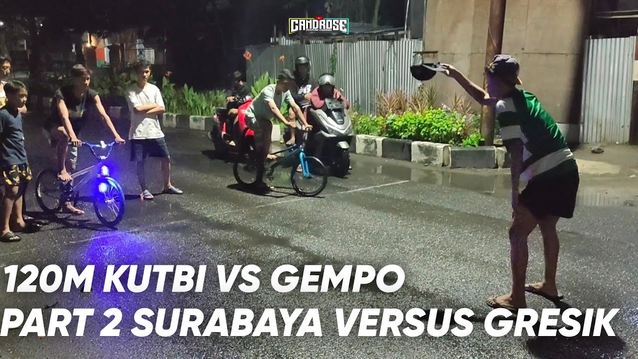 BIG MATCH ANTAR KOTA BERHASIL BALAS KEKALAHAN ‼️ Kutbi vs Gempo | balap onthel surabaya