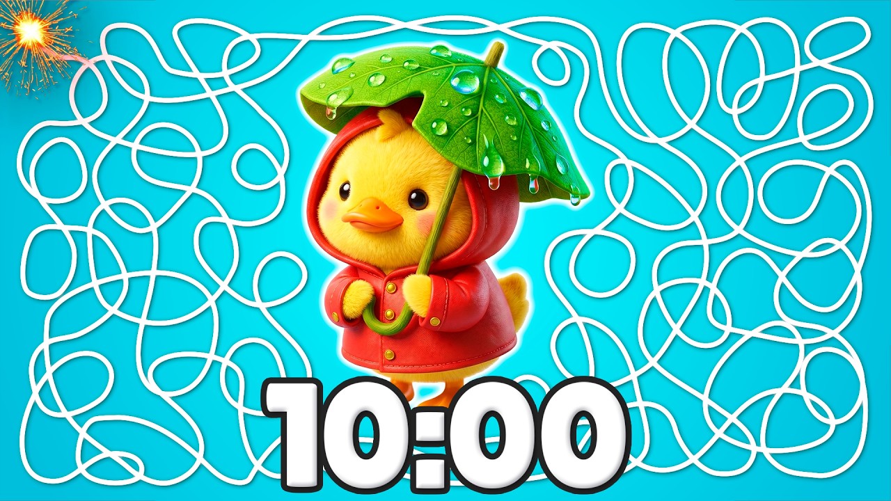 10 Minute [SPRING] Duckling Timer 🐥🌧️💥 | Cozy Classroom Countdown!