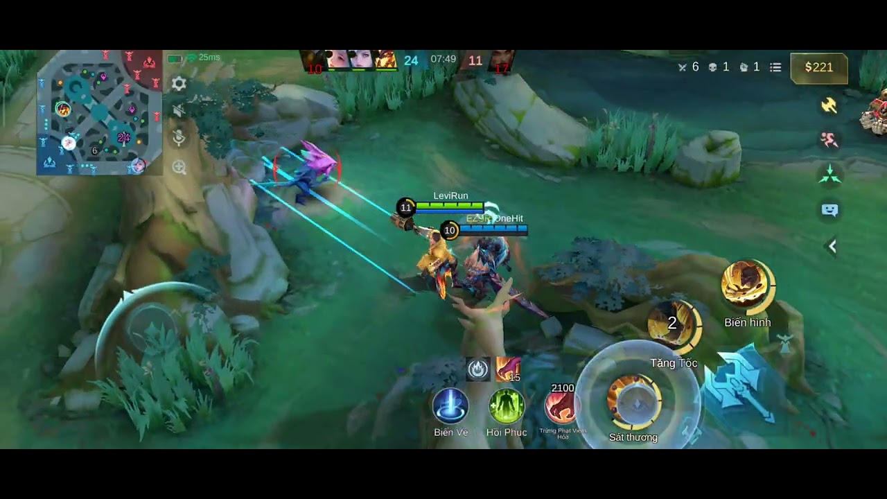 Graves Gánh Team Bạn Thủ Mất Thành Mobile legen bang bang