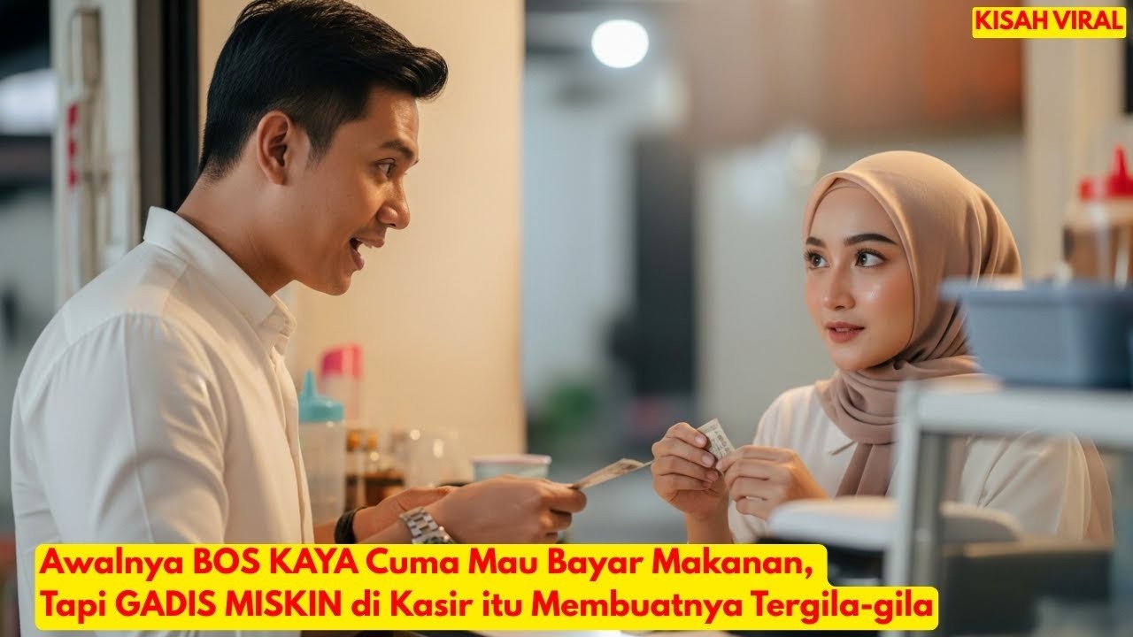 Awalnya BOS KAYA Cuma Mau Bayar Makanan, Tapi GADIS MISKIN di Kasir itu Membuatnya Tergila-gila.