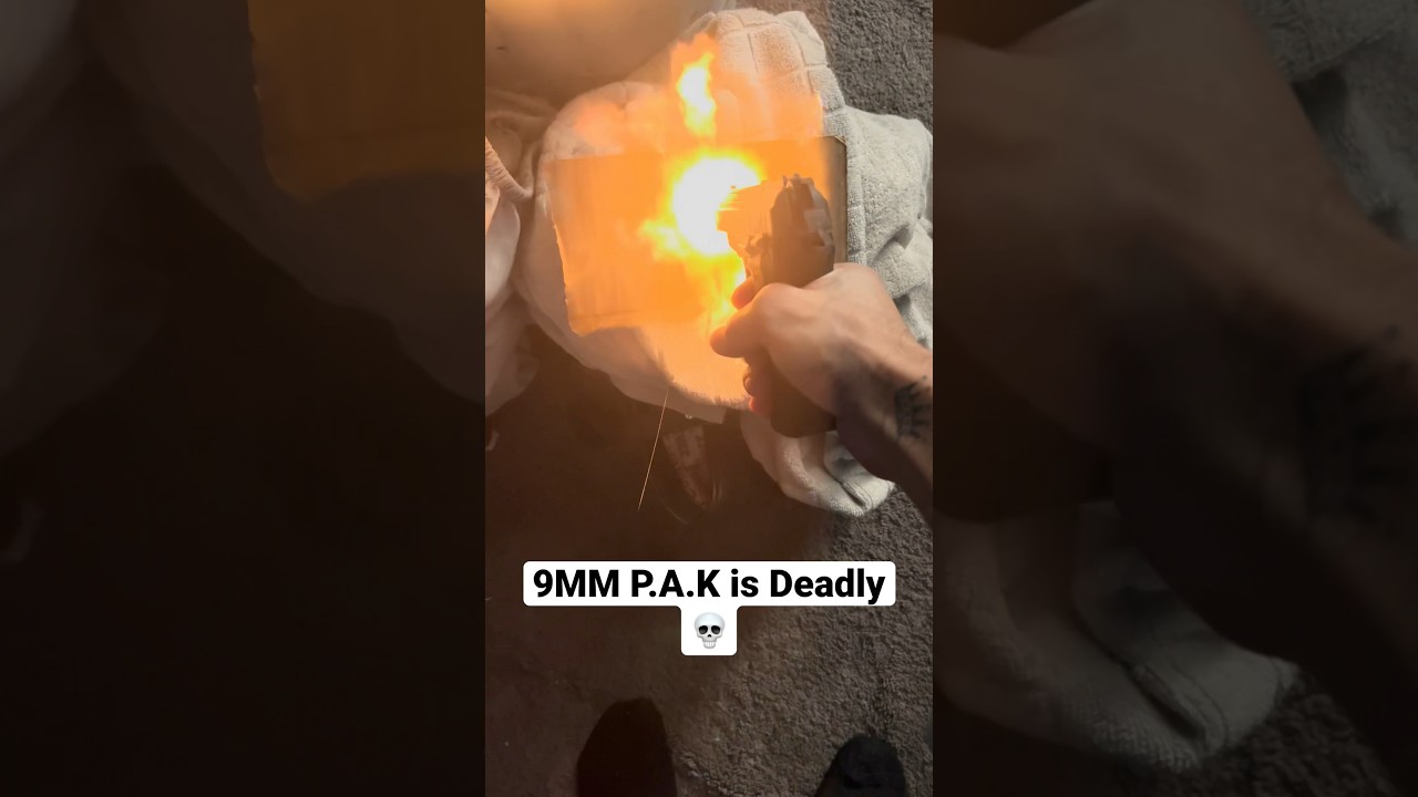 Blank Bullets Are Deadly 💀 #guns #gun #handgun #pistol #firearms #shorts #fyp #viral #wtf