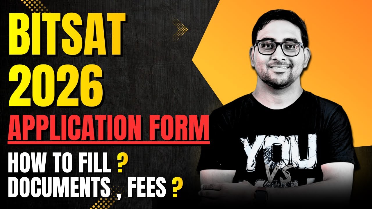 BITSAT 2026 Application Form Fillup Step By Step | Bits Pilani | Documents , Fee , Cutoff | Jee Main