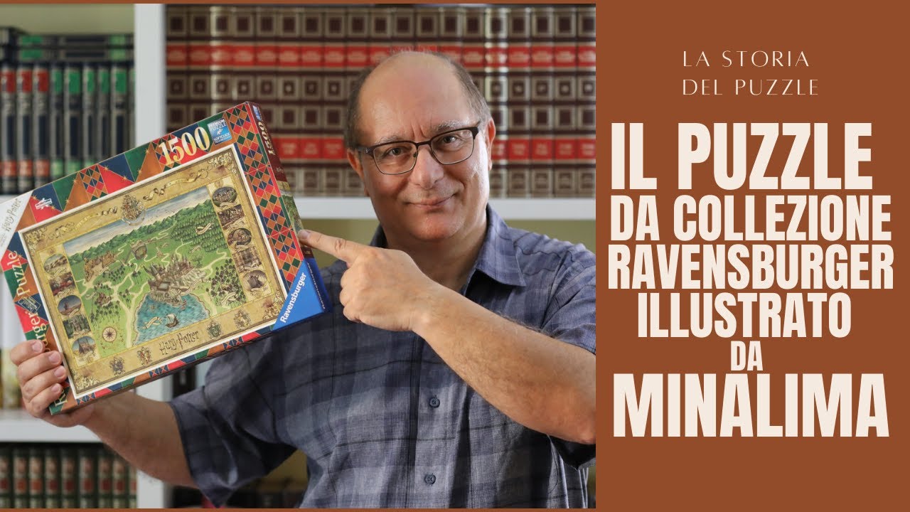 Presentazione del puzzle da collezione RAVENSBURGER illustrato da MINALIMA e BREVE STORIA DEL PUZZLE