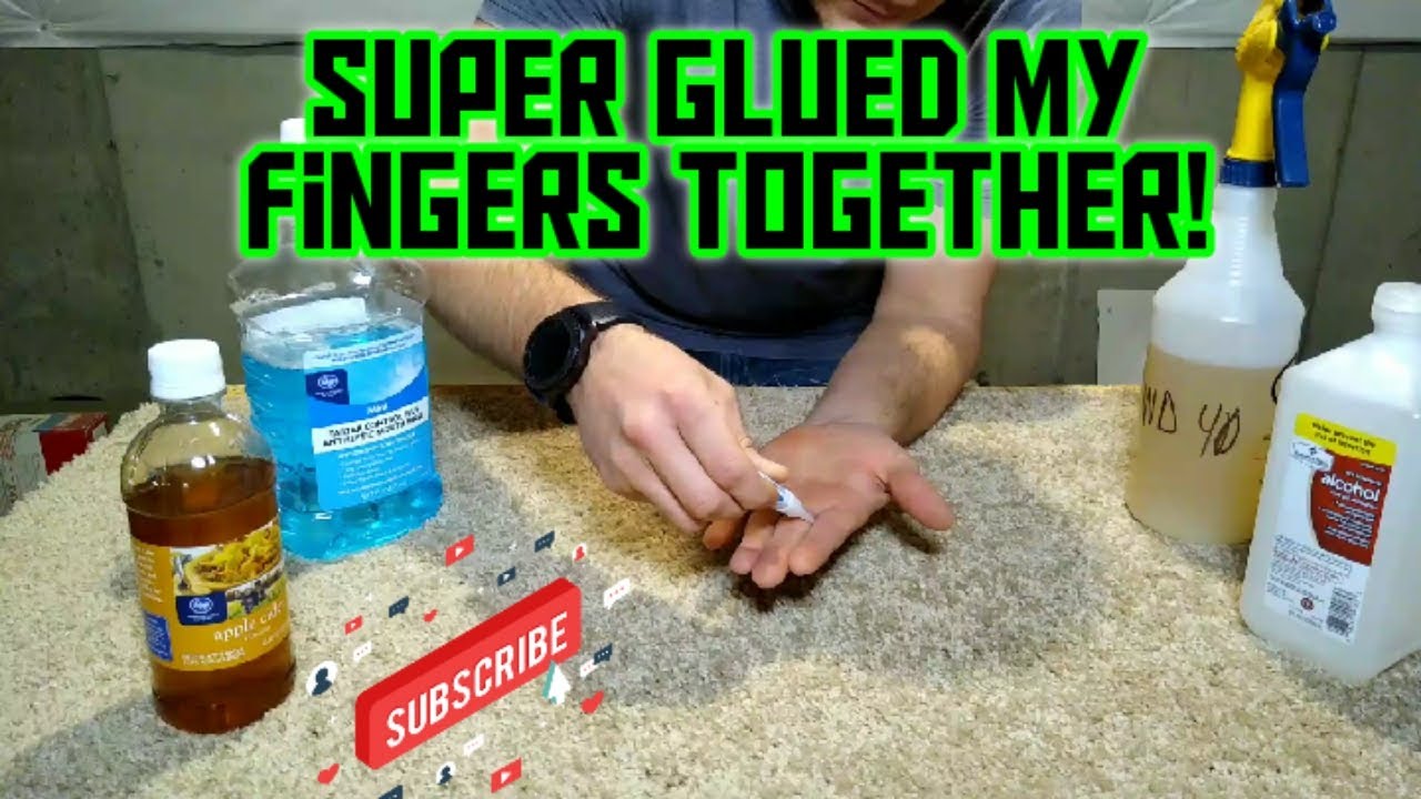 How to Un-glue Super glue! I GLUED MY FINGERS TOGETHER!