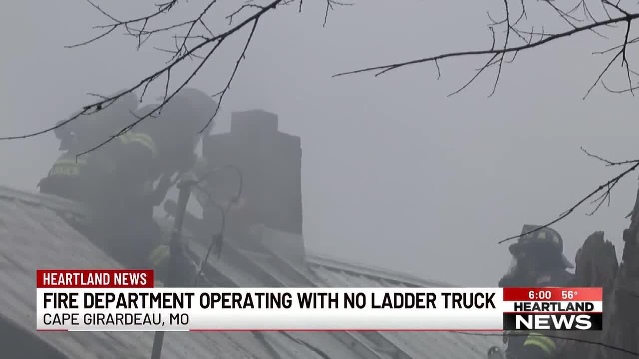 Fire department operating with no ladder truck