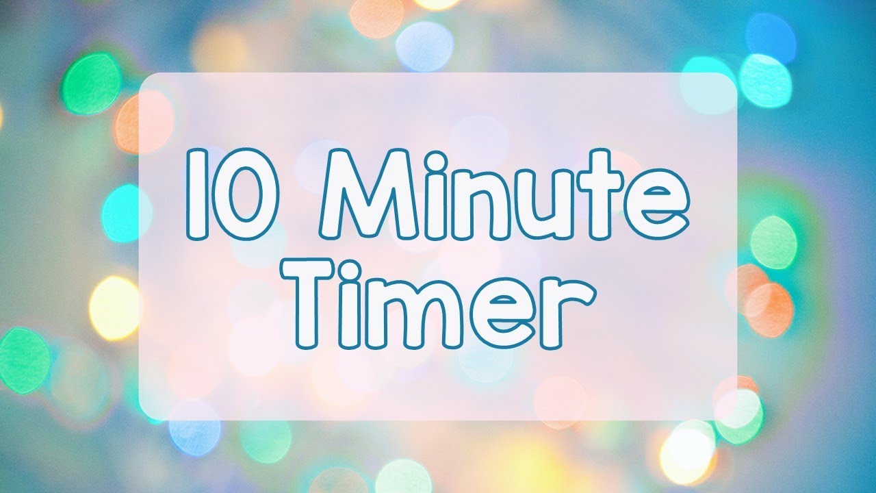 10 Minute Timer - Light and Bright Background - Chill Timer - Calm Ending Chime - No Music - Simple