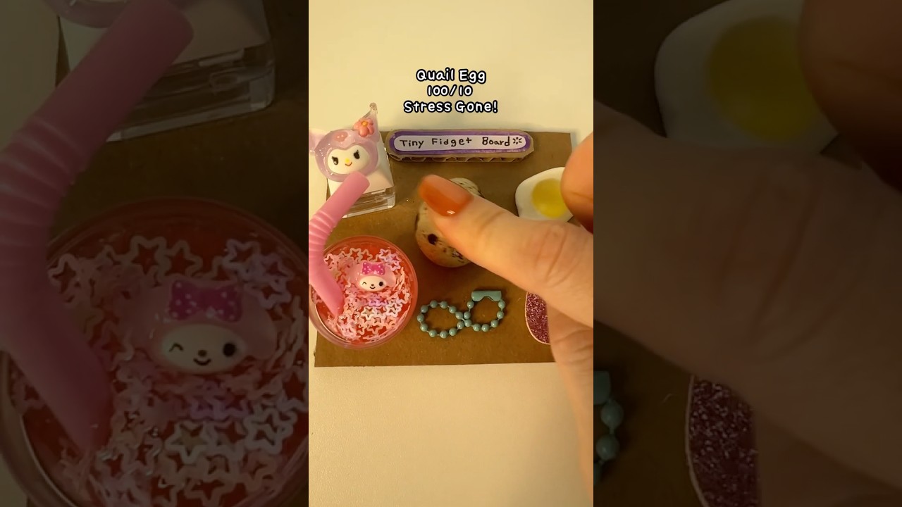 🌈Rating My Tiny➕So Cute Fidget Board!🦄