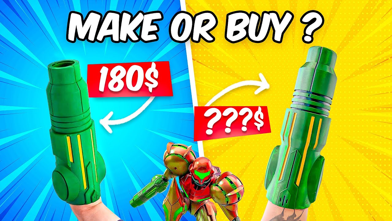 Samus’s Arm Cannon Is CRAZY Expensive – So I Built My Own!⚡️