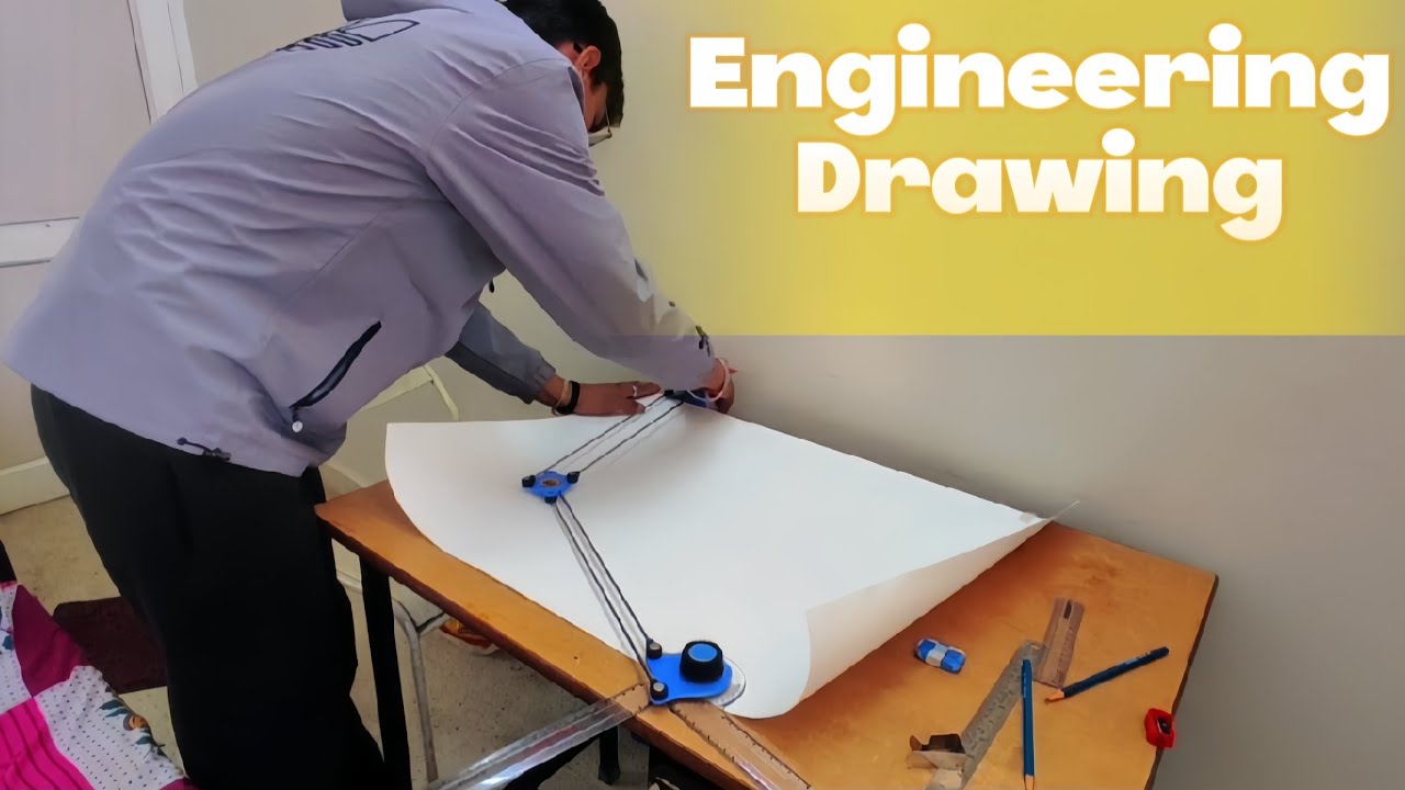 Engineering Drawing 📐📏🥲 #college #hostel #engineer #btech 