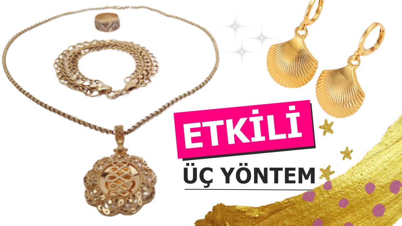 Altın temizleme parlatma nasıl yapılır? | &Uuml;&ccedil; basit ve etkili y&ouml;ntem! | Clean gold at home
