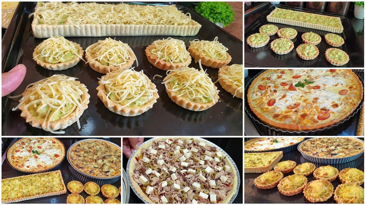 كيش بالطون 😍كيش بالدجاج 😍وكيش بحشوة اخرى🤫3حشوات لذيذة ومتنوعة👌🏻 واهم حاجة سهلة وسريعة التحضير 🌙