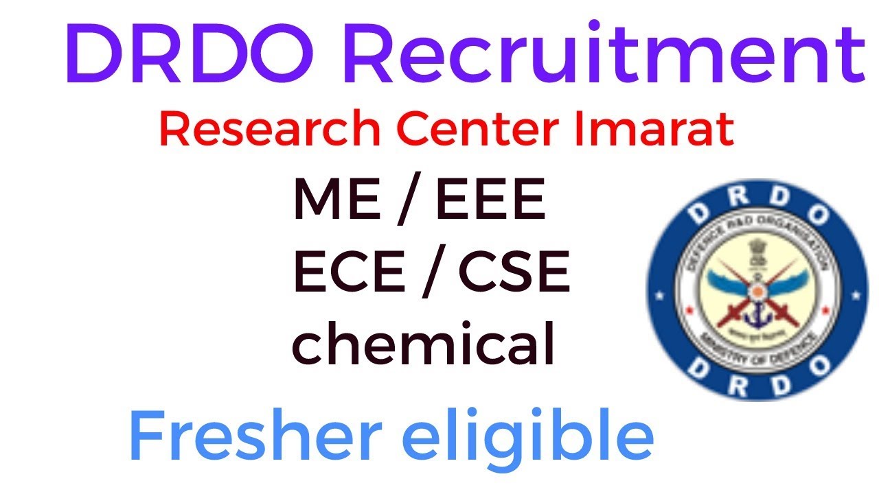 DRDO RECRUITMENT (RCI ) 2019