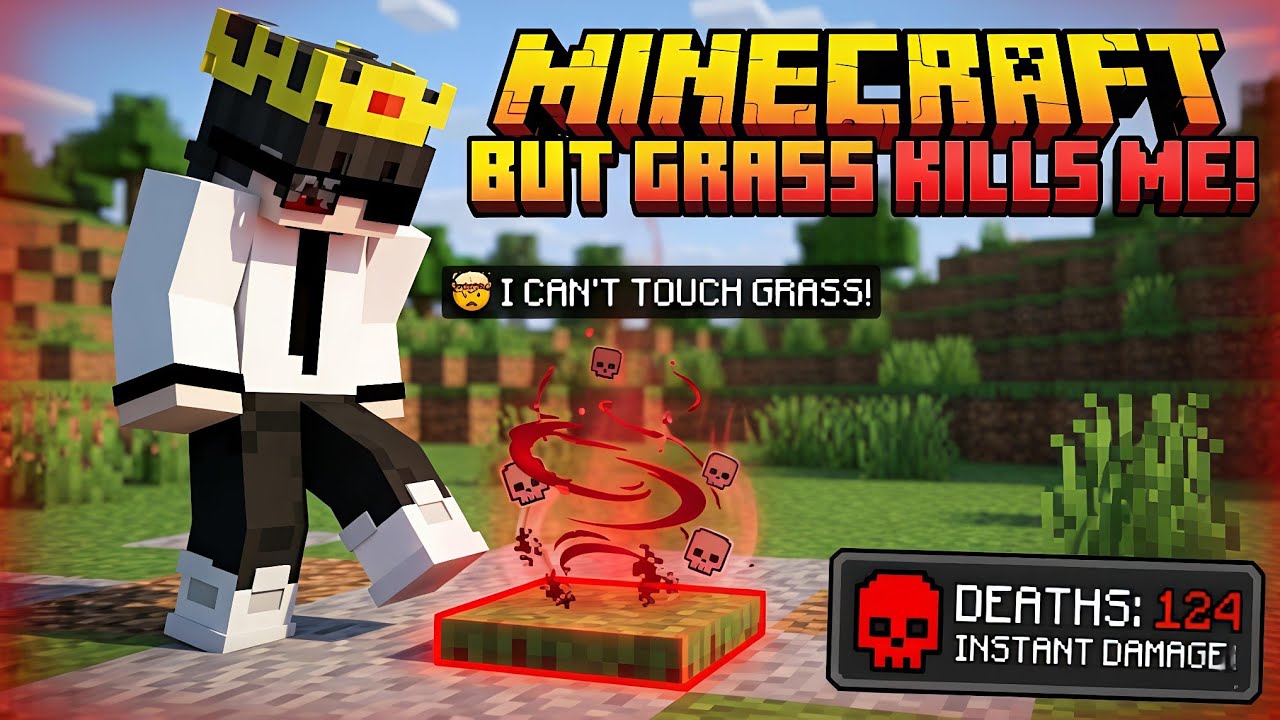 Minecraft, But I Can't Touch Green...