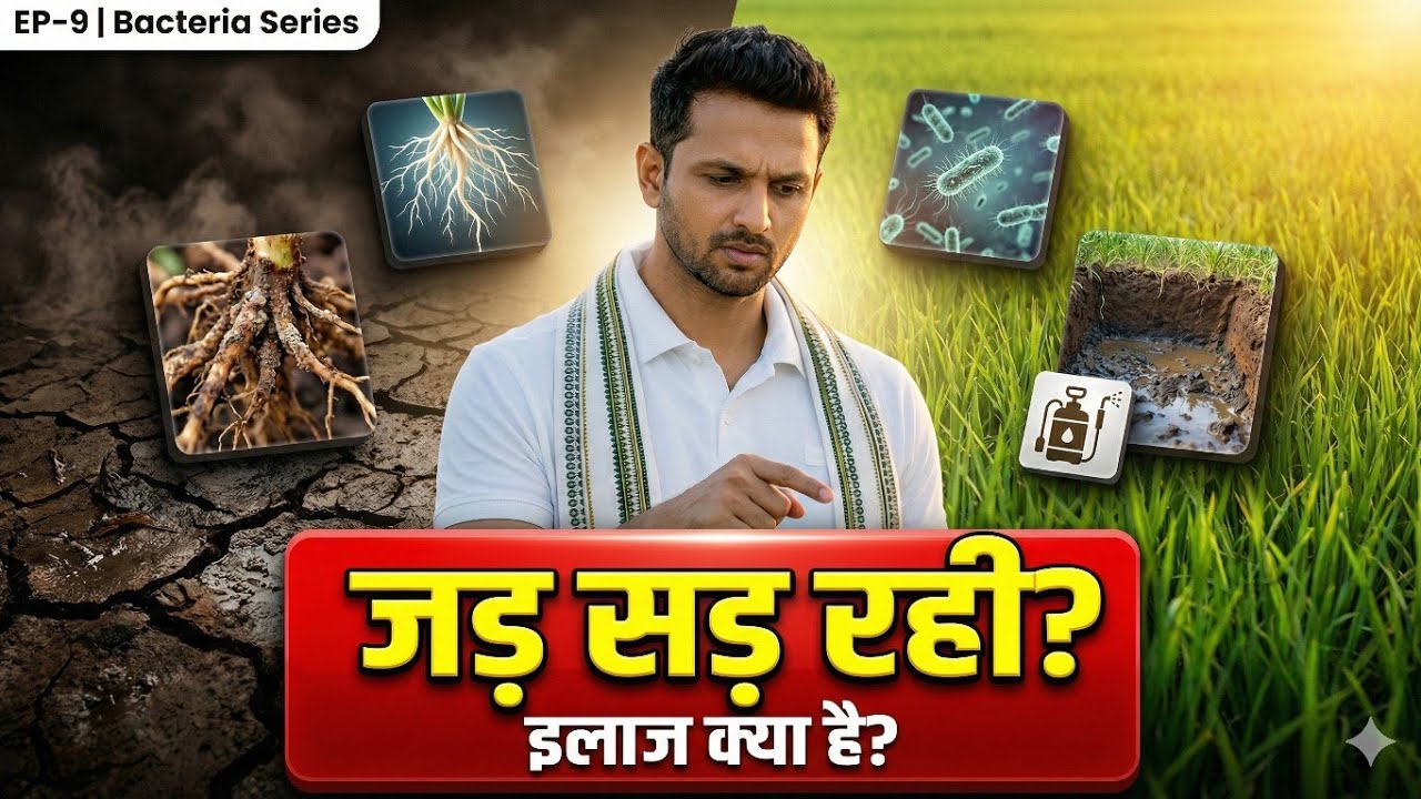 Ep-9: Bacteria Series | Jad Sad Raha Kya kare| Root Rot Treatment in Hindi #agricultureindia 
