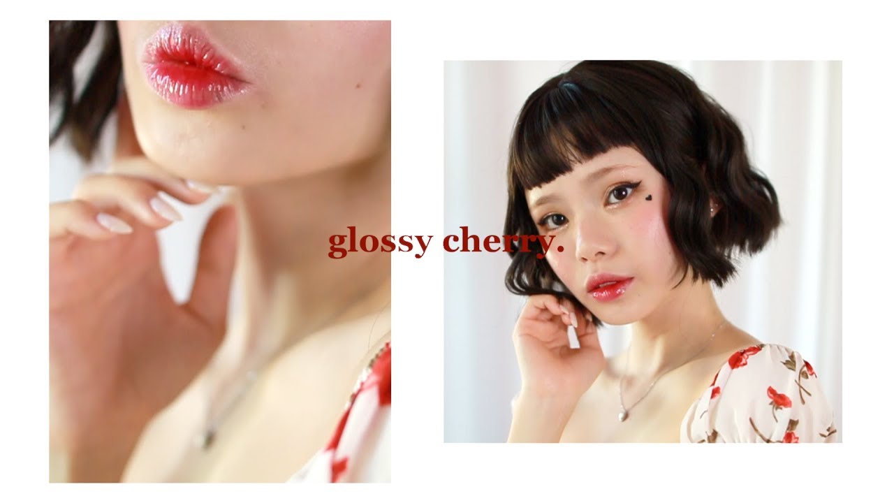 my instagram makeup 🍒 glossy cherry makeup