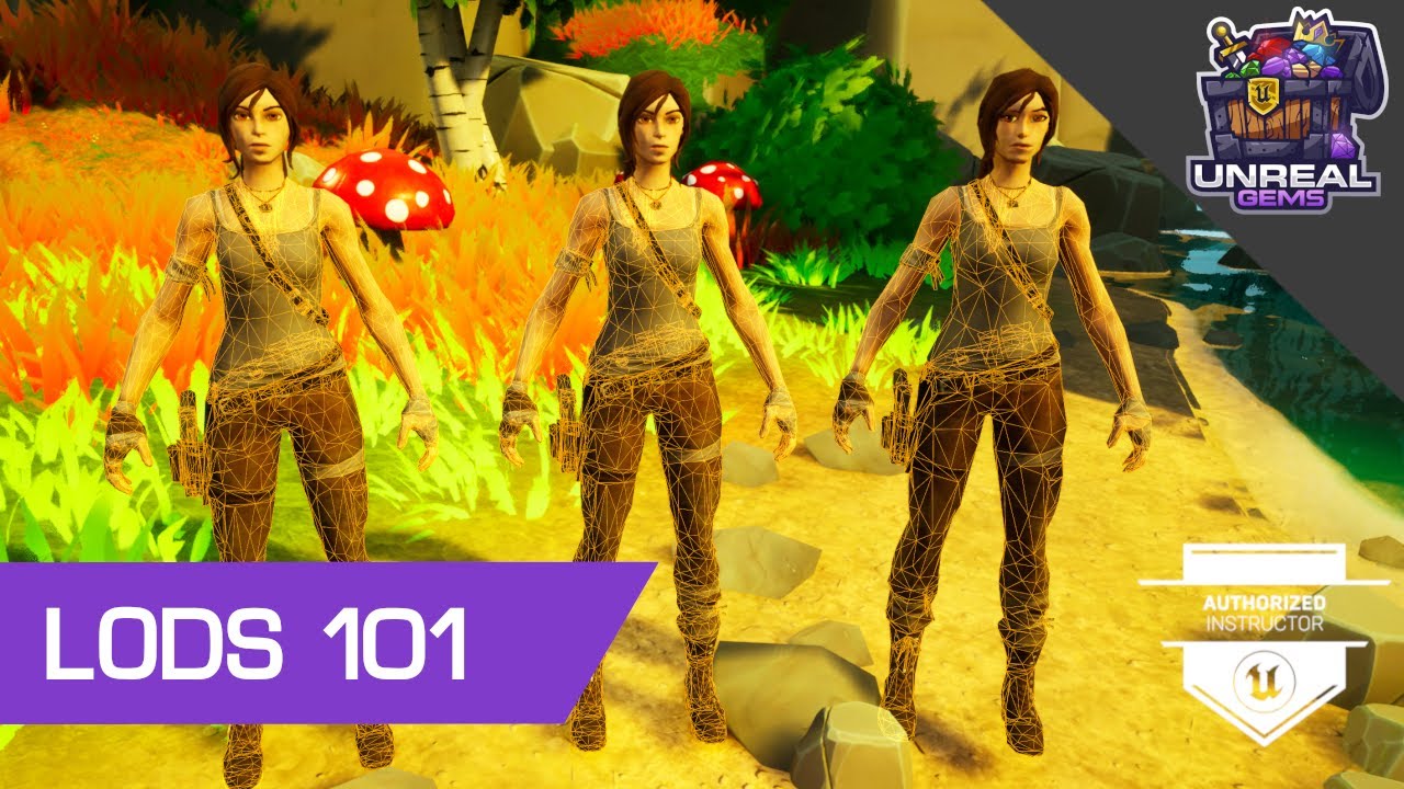 Unreal Engine Levels of Detail Introduction (LOD) #UE5 #UE4