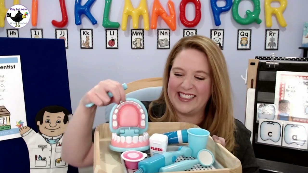 My Teeth – Learning About Healthy Smiles in Online Virtual Preschool Circle Time Class