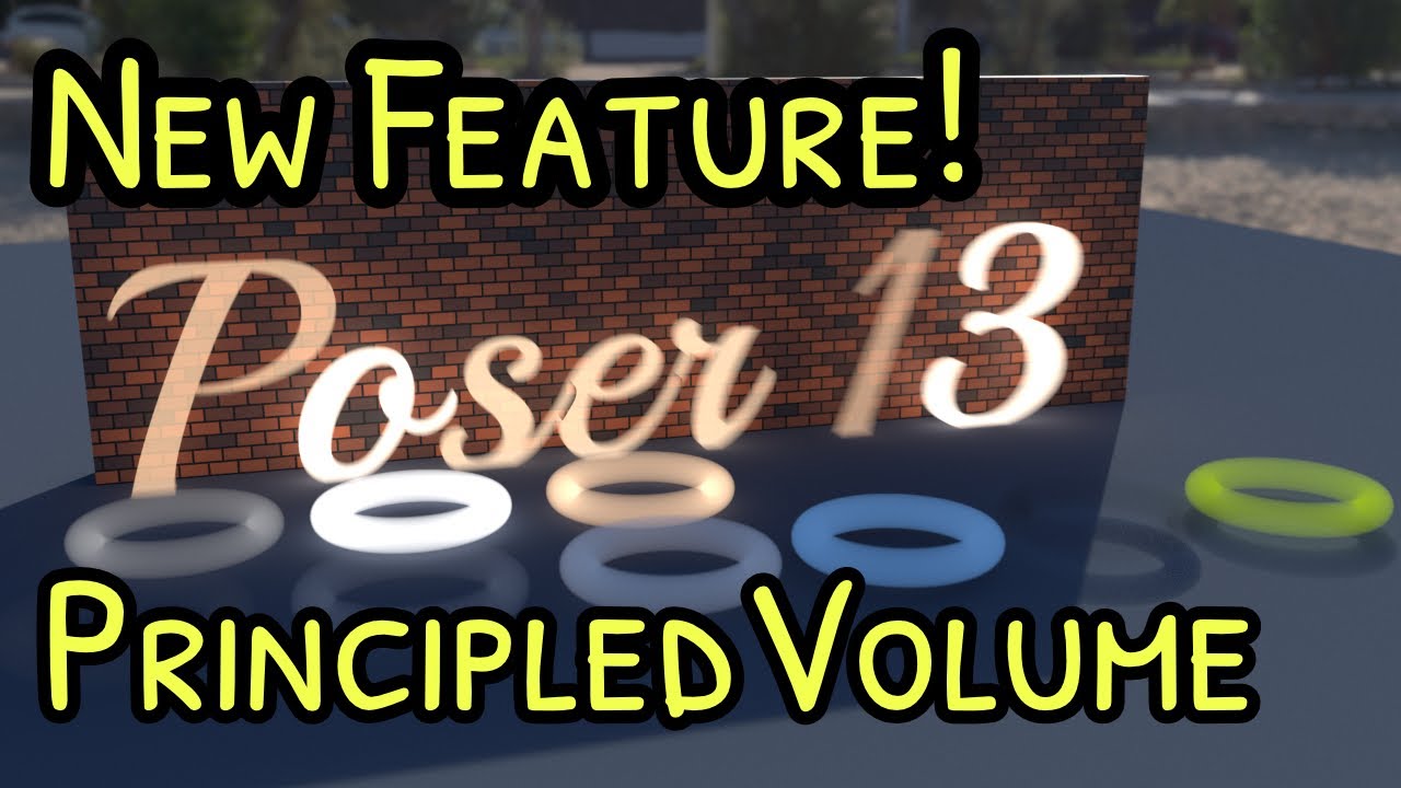 Principled Volume Shader in Poser 13!
