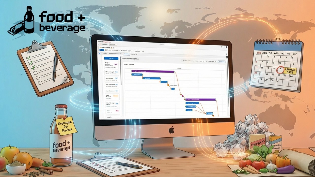 Advanced Project Management for Food NPD with Aras Innovator: Gantt, Kanban, & Stage-Gate