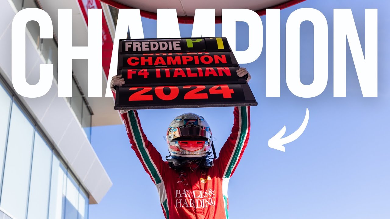 I'm the 2024 F4 Italy Champion!