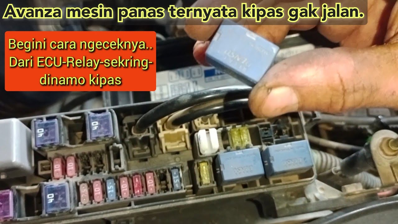Jalur kabel wiring diagram kipas radiator avanza