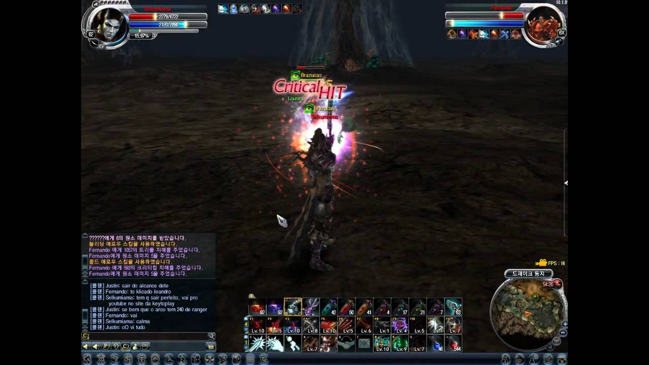 Priston Tale 2 - Pvp, DarkHunter vs Combatant