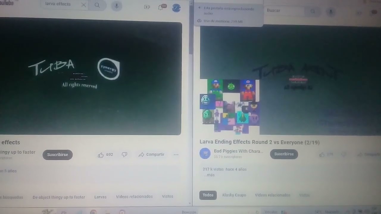 larva ending effects vs larva ending effects round 2 vs everyone (2/19)