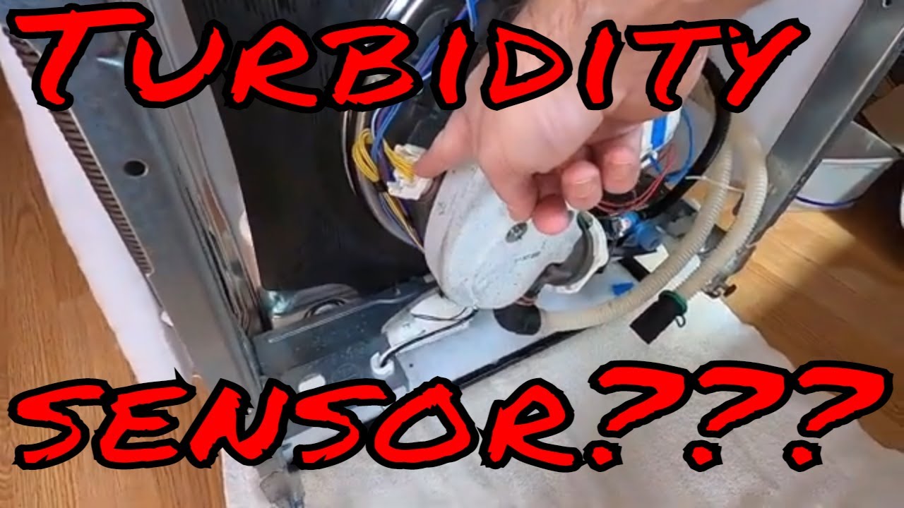 How to replace the turbidity sensor in a Whirlpool dishwasher. Do I have to remove the dishwasher?