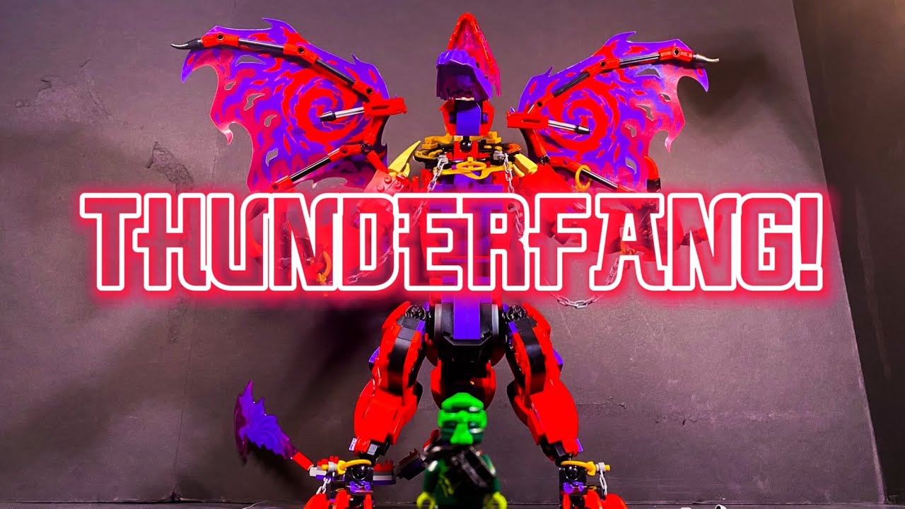 Ninjago Dragons Rising: “Thunderfang MOC” - Speed Build (Inspired by @mechreations )