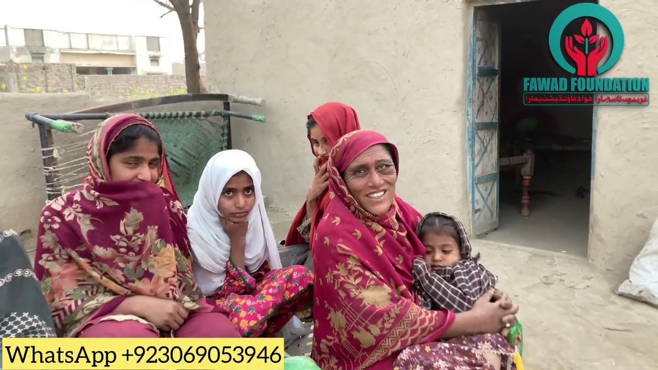 Iss maa g k sar py betiyon ka bojh mushkil h rashan to mill gya #fawadfoundation @FawadFoundation1 