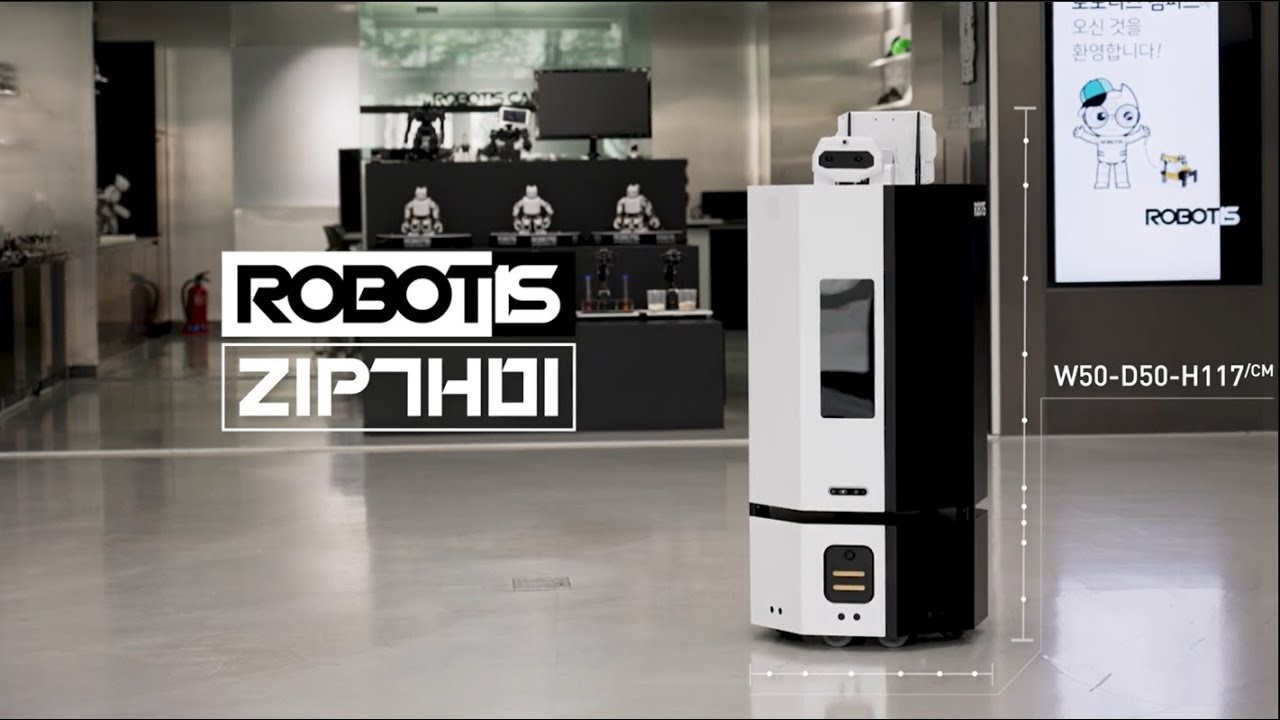 ROBOTIS GAEMI - Hotel delivery robots 실내자율주행로봇 로보티즈 개미
