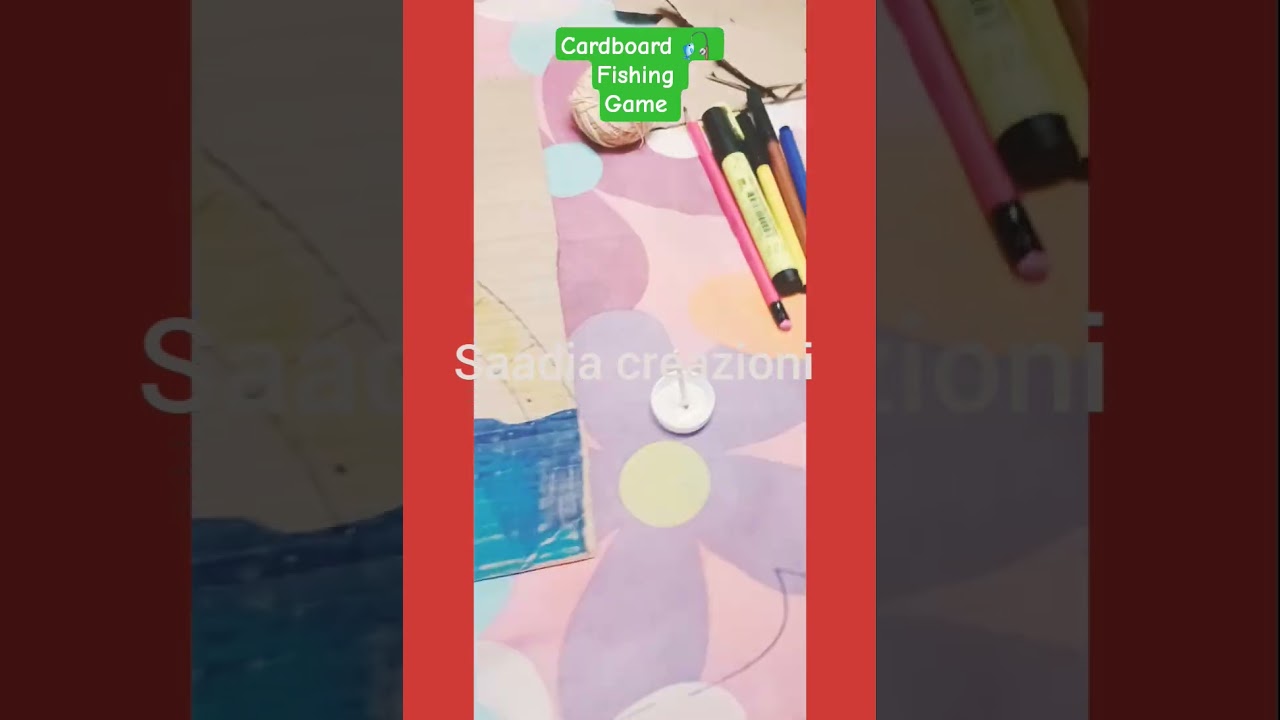 cardboard crafts for kids| cardboard finishing 🎣 game| cardboard games 