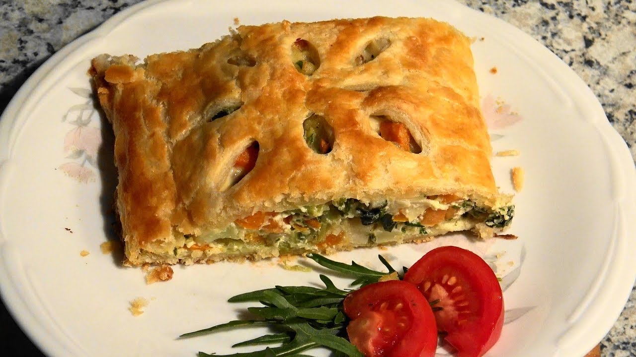 Gemüsestrudel mit Blätterteig