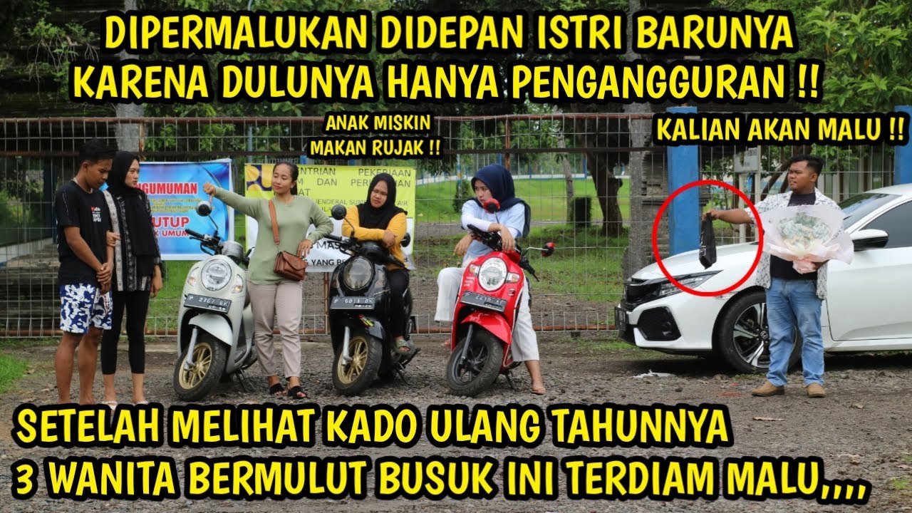 DIPERMALUKAN DIDEPAN ISTRI BARUNYA KARENA DULUNYA HANYA PENGANGGURAN ! KEMUDIAN SEMUA TERDIAM MALU