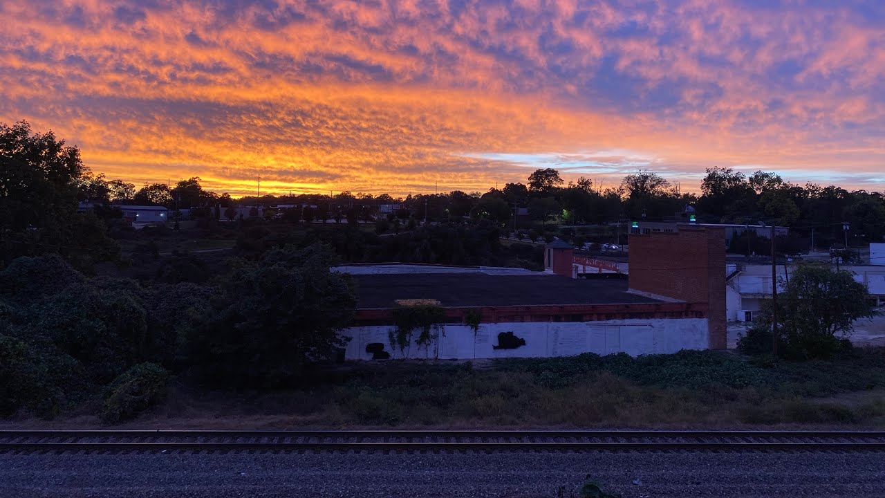 A CSX coal train and an NS intermodal going through Spartanburg, SC.