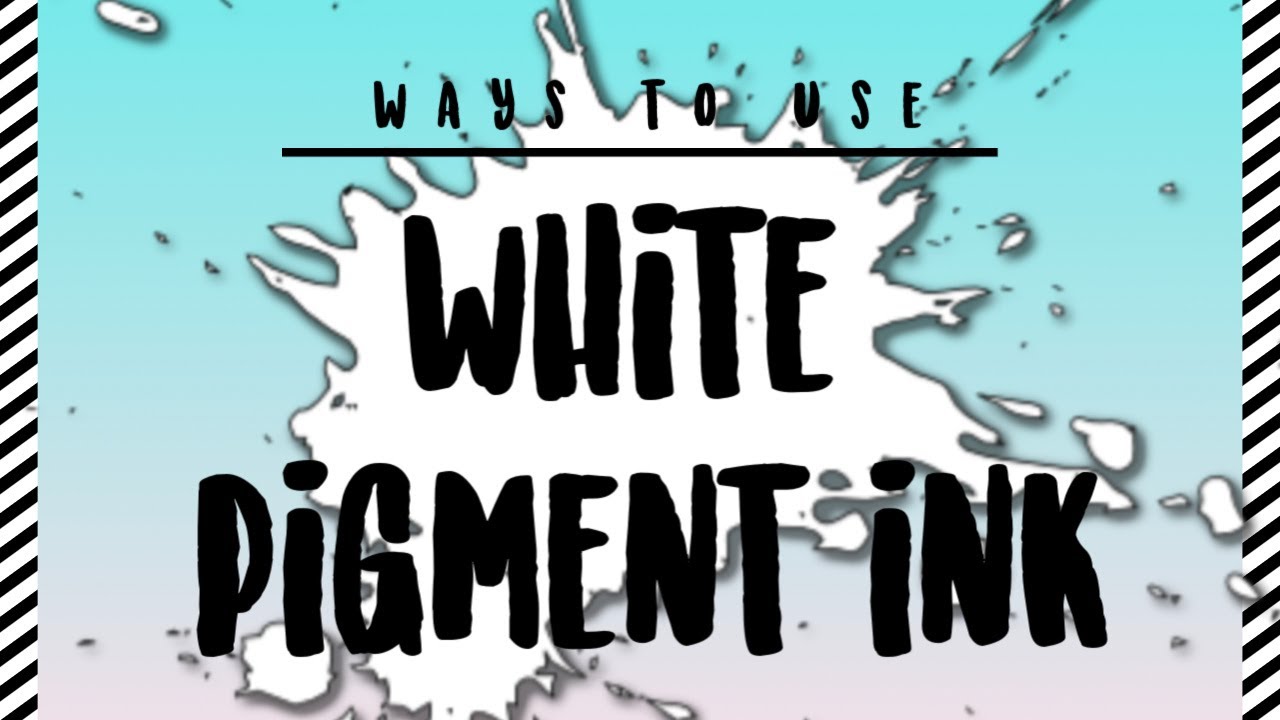 How to use white pigment ink in unique ways: MAGIC
