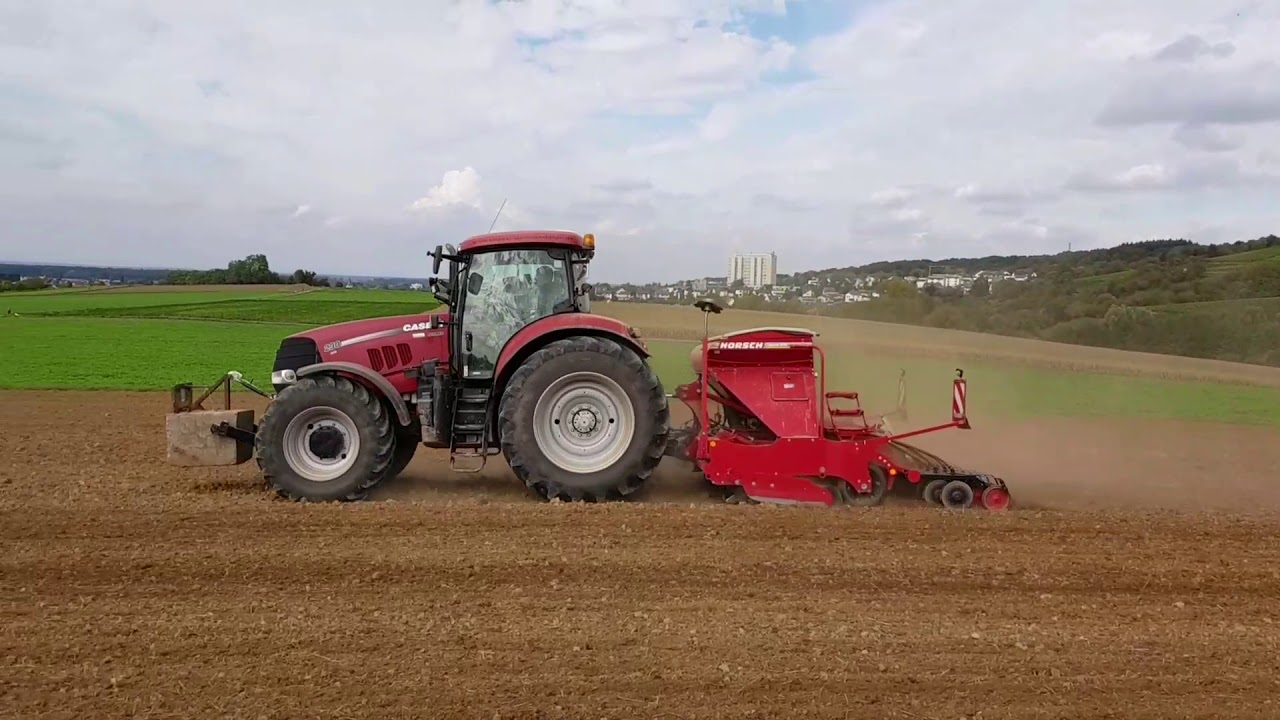 Weizen Säen 2017 mit Case Puma 230 CVX und Horsch Express 3 TD