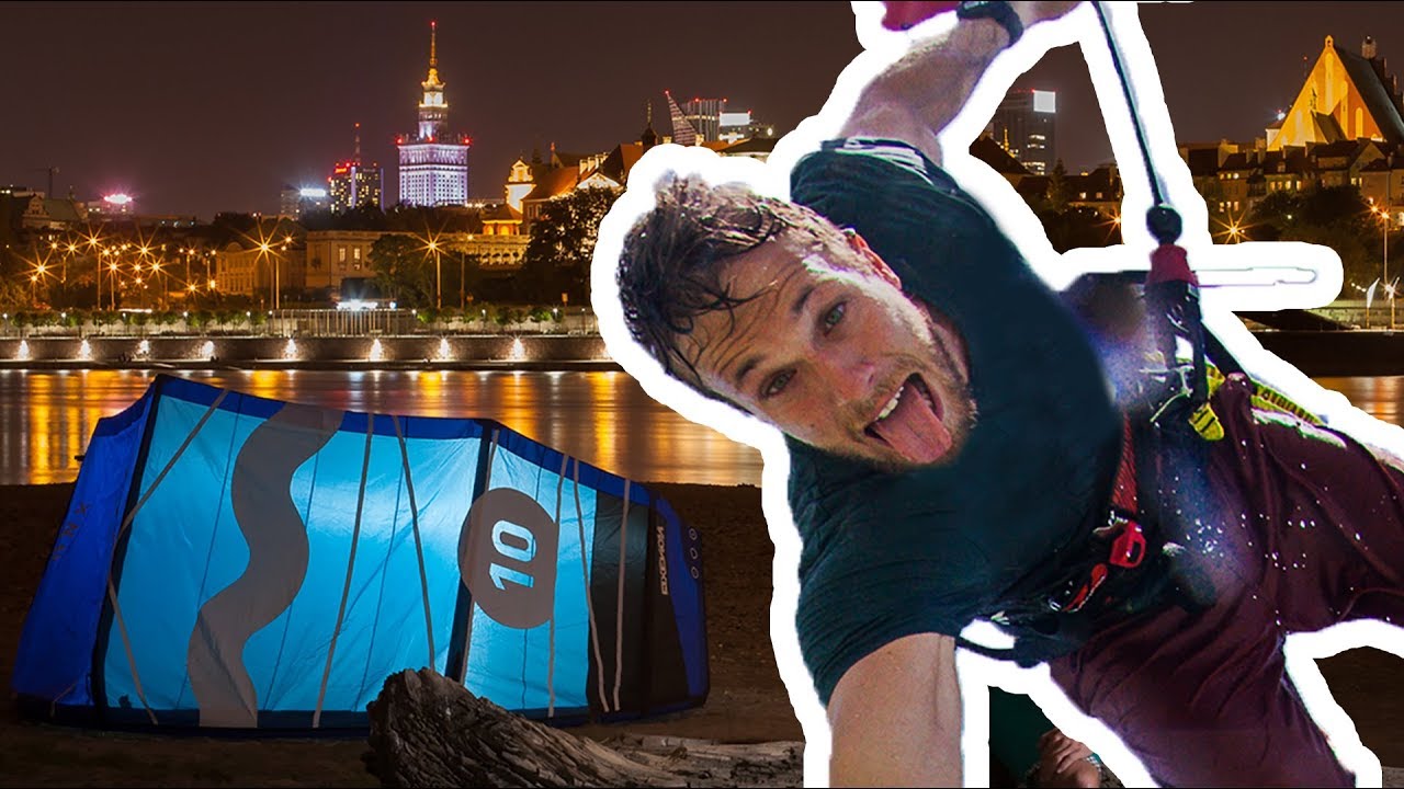 Kitesurfing w WARSZAWIE * Borsuk Vlog *