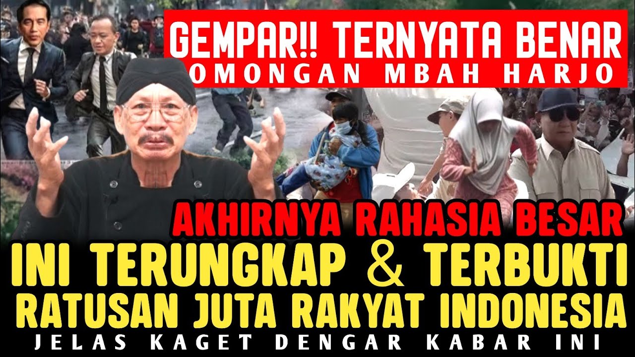 GAWAT! 2026 Akhirnya Mbah Harjo Berani Buka Rahasia Besar Pak Prabowo Jutaan Rakyat Kaget Dengar Ini