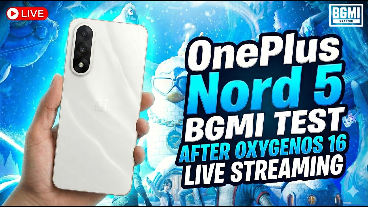 OnePlus Nord 5 BGMI Test After OxygenOS 16 😱 | 120 FPS Support or Not? #bgmilive #bgmi