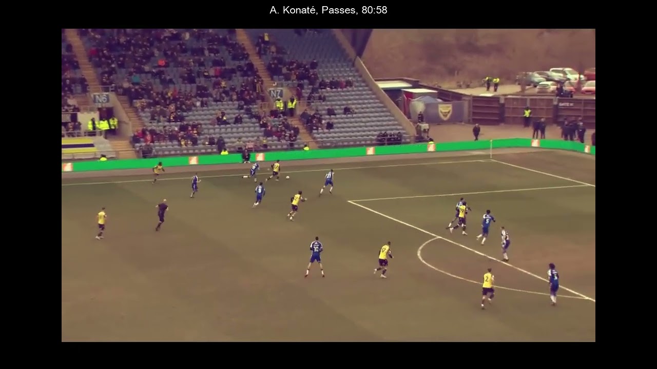 Ateef Konate |  Oxford United vs Bristol Rovers 2023-02-25 Match Highlight | Every Touch
