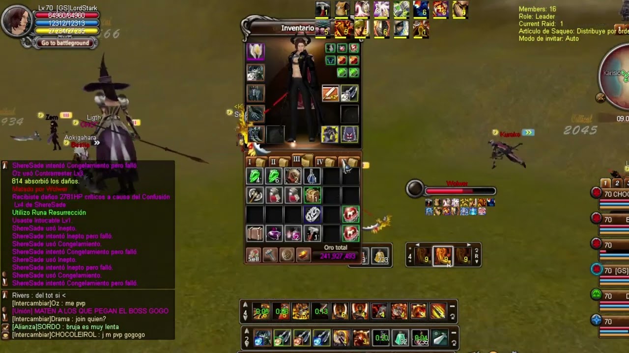 Shaiya Cronos mini pvp 70 Fighter