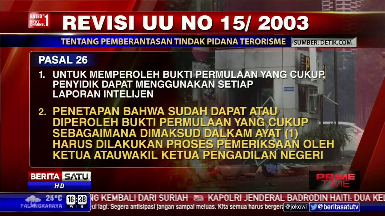Wacana Revisi UU Terorisme